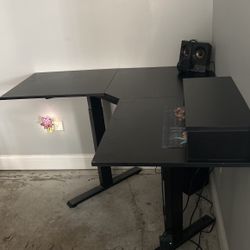 L Shape Raising Desk 