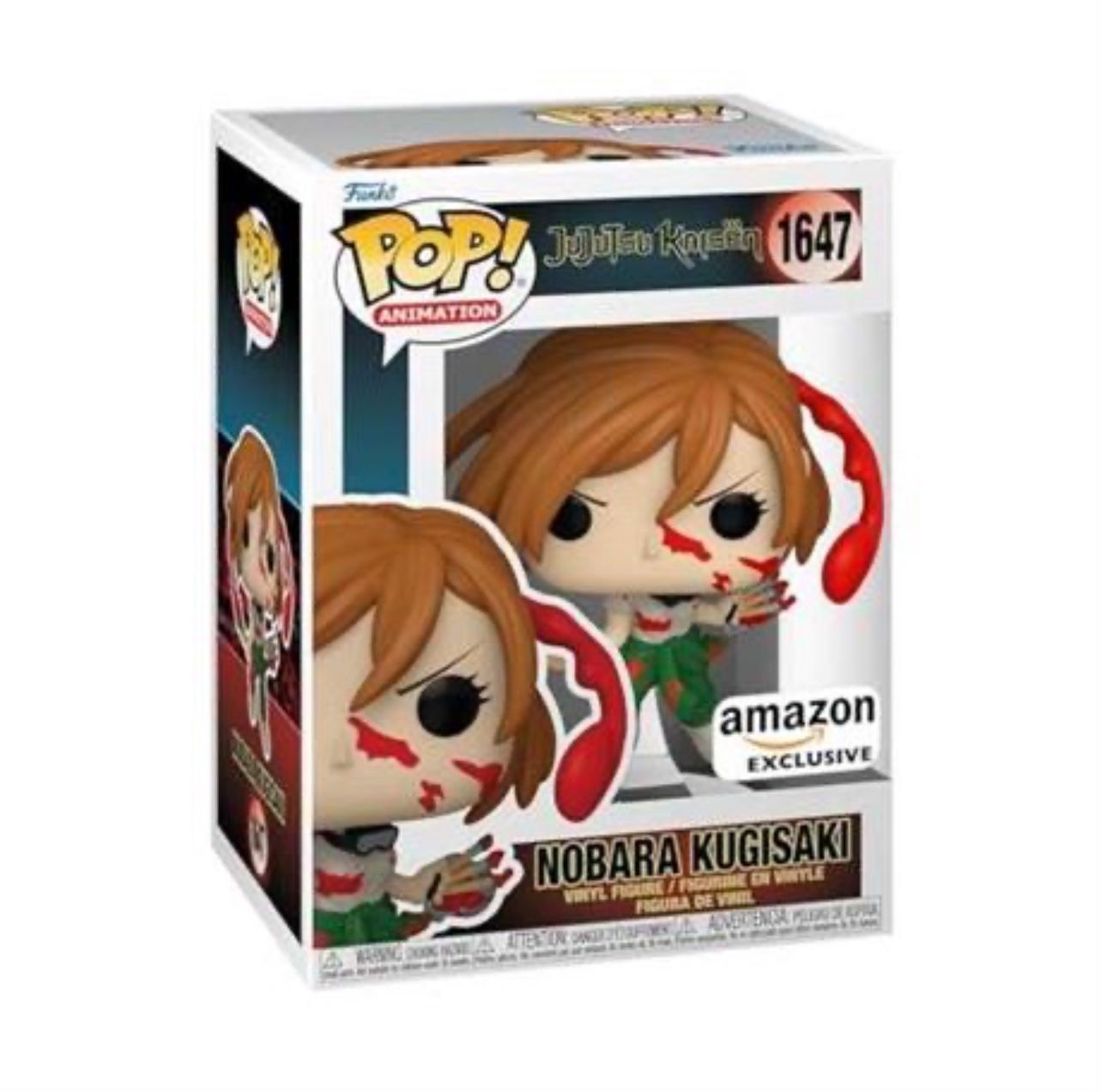The Funko Pop! Animation 1647: Jujutsu Kaisen - Nobara Kugisaki is a vinyl figure collectible featuring the character Nobara Kugisaki from the Jujutsu