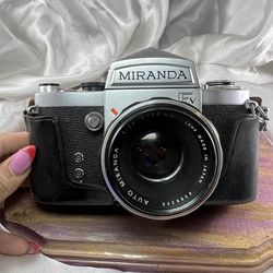 Vintage Miranda FV 35mm Film Camera + 50mm Lens – Made in Japan