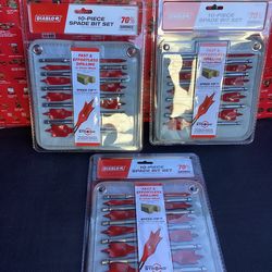 DIABLO SPEEDEMON HIGH SPEDD STEEL SPADE BIT SET WITH POUCH ( 10-PIECE )