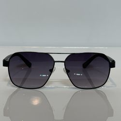 Kenneth Cole 2843 Shiny Black Metal Sunglasses 59mm