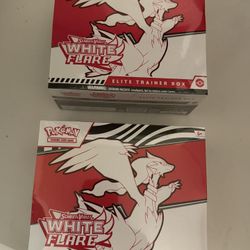White Flare Elite Trainer Box (Sealed) Pokemon cards