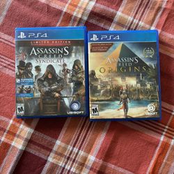 PS4 Assassins Creed Syndicate & Origins