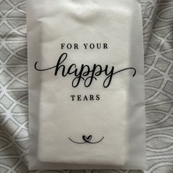 For Your Happy Tears Tissues NEW & Flower Girl Basket