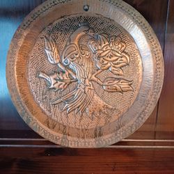 Copper over Bronze 12" Hammered