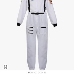 Men's Adult Astronaut Spaceman Costume Coverall Pilot Air Force Flight Jumpsuit Dress Up Party
