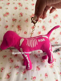 Victorias Secret Pink Pink Skeleton Collectible Plush Dog
