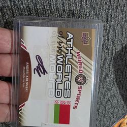 Upper deck ufc mma Andrei Arlovski autographed card