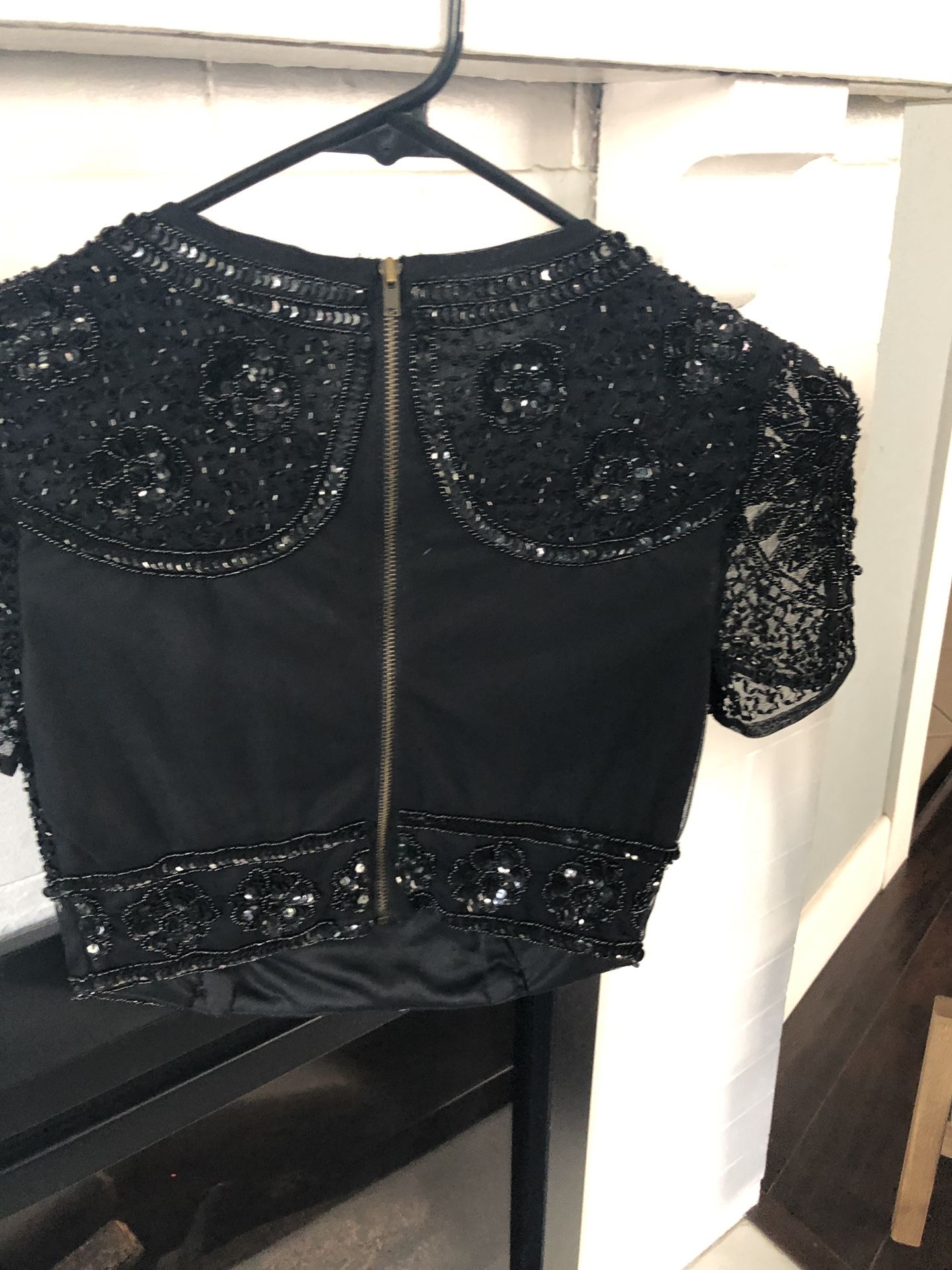 Maya petite crop blouse