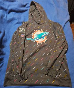 Used Miami Dolphins Nike Cruical Catch Hoodie, Men's Large