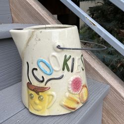 Antique Cookie Jar Planter 
