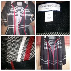 Charters Club Women's Long Knit Cardigan Size2x