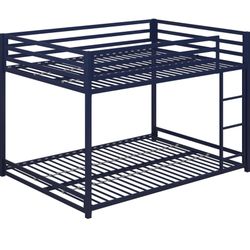 Full Over Full blue Bunk bed 