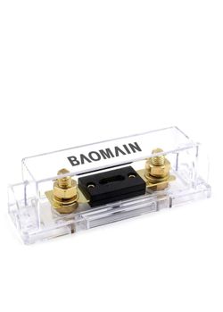 1pack 120a Anl Fuse Holder Kit With Fuse Goldplated Terminals For Car Audio Ampl