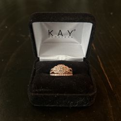 Wedding Ring And Engagement Band 