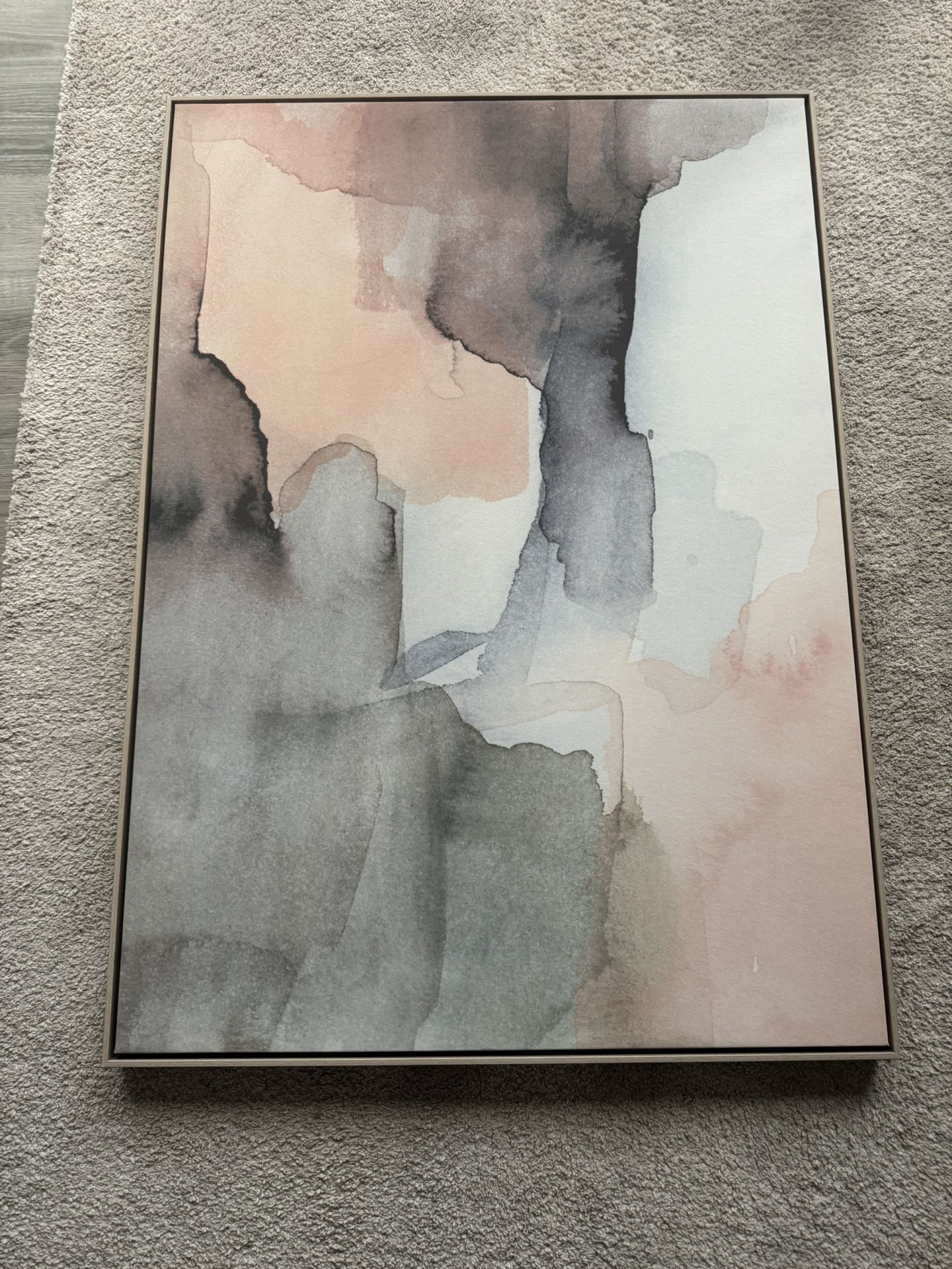 Abstract watercolor-style art piece