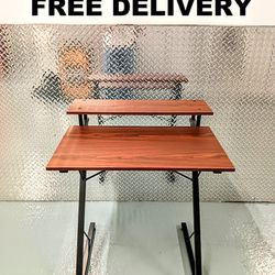 FREE DELIVERY - NEW DESK - NEVER USED CELAN MINT CONDITION - COMPUTER WORK STATION WRITING STUDENT TABLE STAND SHELF OFFICE