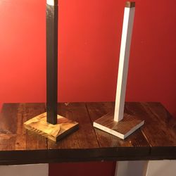 Custom Made Golden Oak And Special Walnut Stain Paper Towel Holders....2 For $18