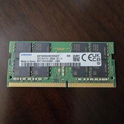 DDR4 x1 32GB SODIMM MEMORY/RAM 3200MHz