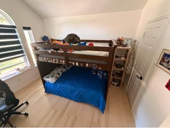 *Reduced* Full-Over-Full Bunk Bed with Storage Stairs – Mattresses Included if Needed!