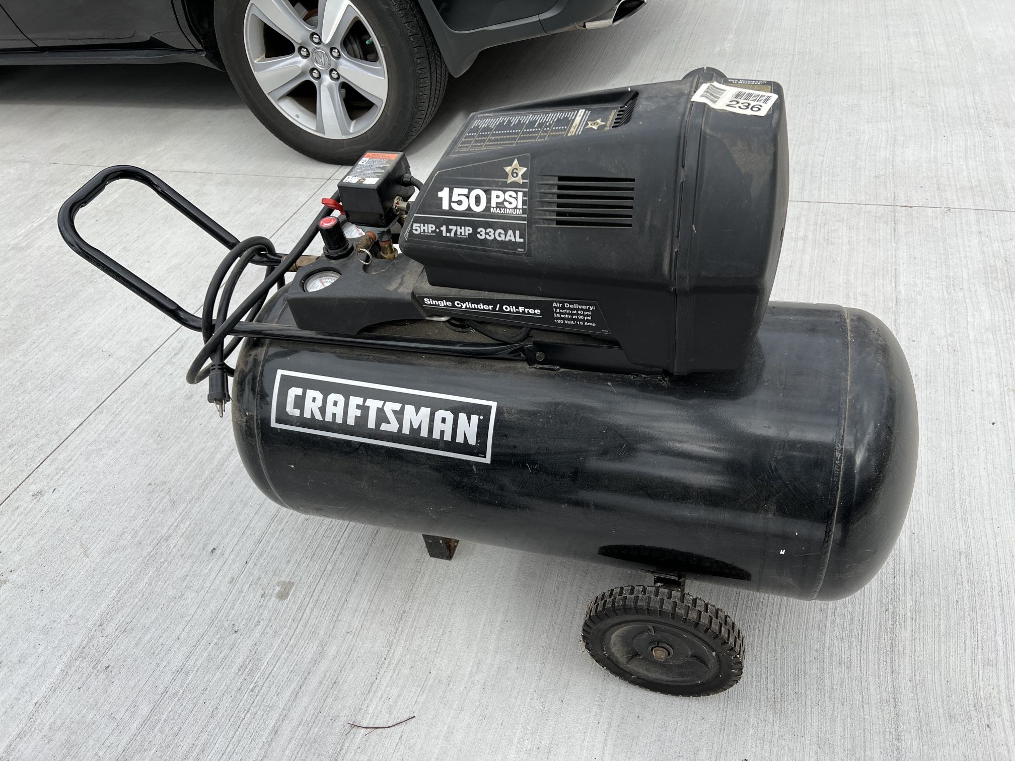 Craftsman Air Compressor 150psi