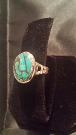Turquoise ring/ sterling silver