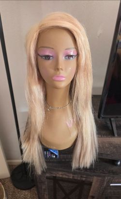 Human hair lace wig  24 inch