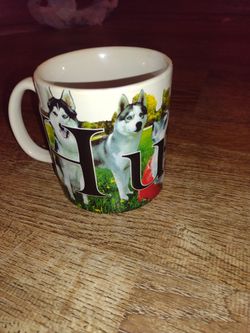 Husky coffee mug