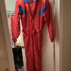 Men’s Descente Snow Suit - Red /Blue