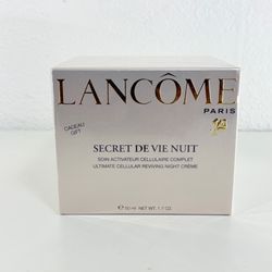 Lancome Secret De Vie Nuit Ultimate Cellular Reviving Night Creme 1.7oz SEALED