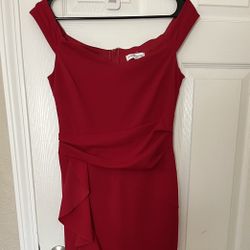 Red Long Mermaid Dress size Medium