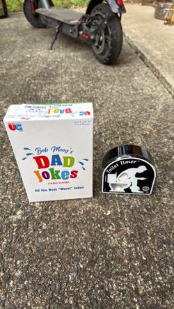 Toilet timer and dad joke
