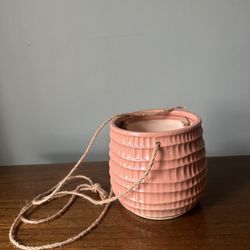 Pink Hanging Plant Holder