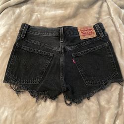 Levi’s high waist 501 denim shorts
