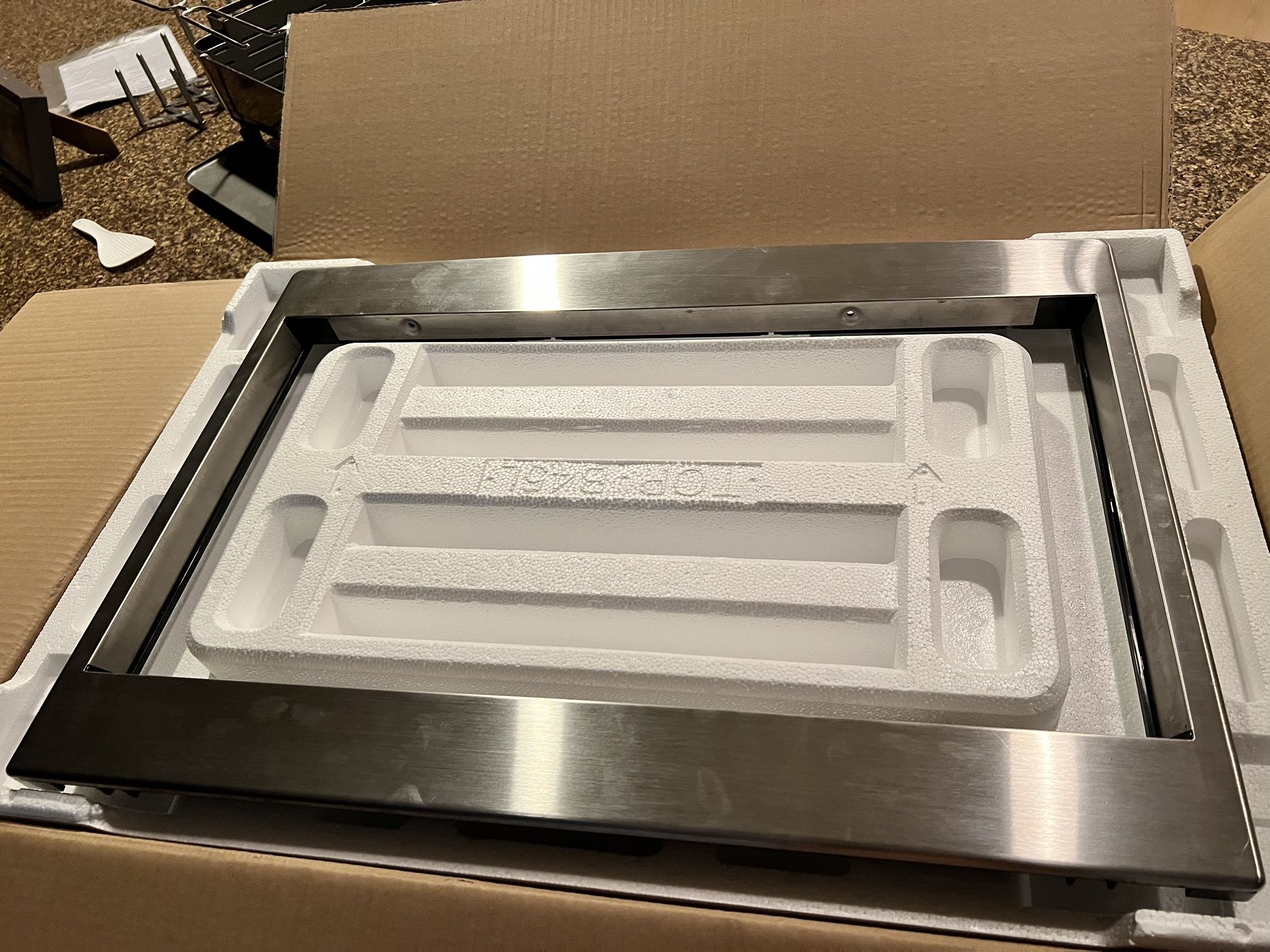 GE Microwave Built-in Trim Kit JX2127/JX2130 Chrome