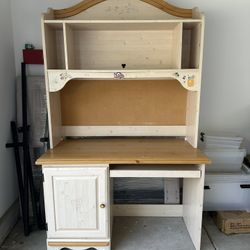 Girls Desk With Hutch And Cork Board! 