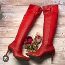 $48🎀INC International Concepts Womens Izetta Fabric Pointed Toe, Red Lava. Size 8🎀