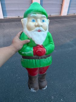 Union Don Featherstone Multi Holiday Blow Mold Leprechaun Gnome Elf 28" VTG