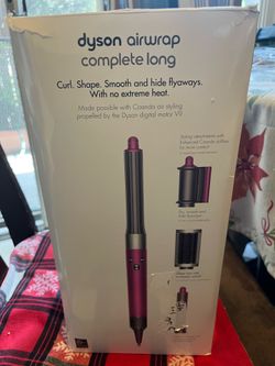 dyson airwrap complete long Curl. Shape. Smooth and hide flyaways. With no extreme heat.