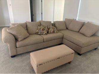 Large Sectional Couch + Console Table