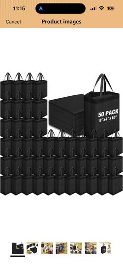 OFFER ANYTHING AND ITS YOURS  Windyun 50 Pcs Reusable Tote Bag Bulk 8 x 4 x 10 Inch Non Woven Shopping Bag with Handle Reusable Portable Grocery Gift 