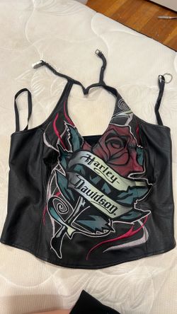 Vintage Harley Davidson genuine leather women’s vest