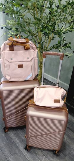 Brand New - Cosbarn Luggage Set, Lightweight, Durable Hardshell, 4 Piece Suitcase set