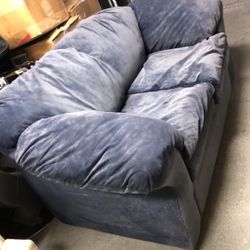 Navy blue loveseat