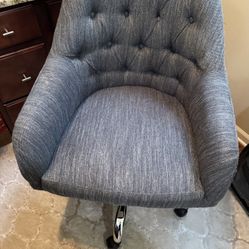 Grey Rolling Office Chair 