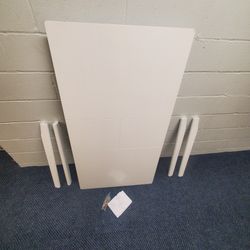 Yukimo Extendable Dining Table In White Adjustable With Manual And Screws