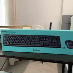 Logitech Wireless Keyboard And Mouse - New