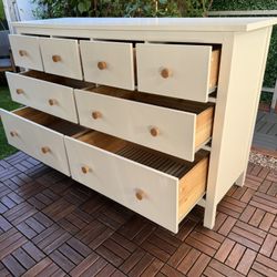 Dresser Hemnes 6 Drawers - White Glossy Color-