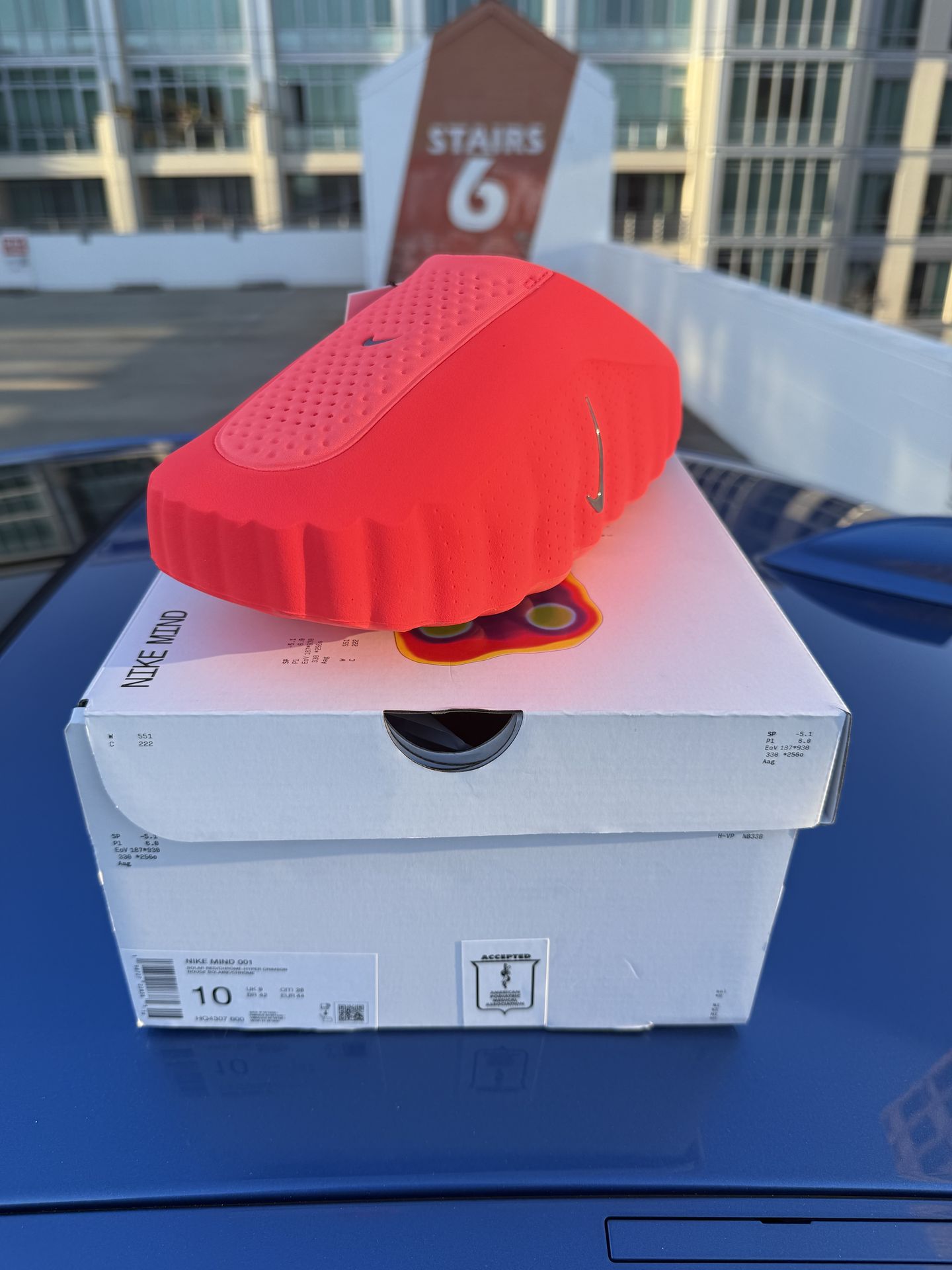 Nike Mind 001 Solar Red Size 10 (Brand New with Receipt)