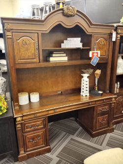 2pc Office Hutch and Credenza